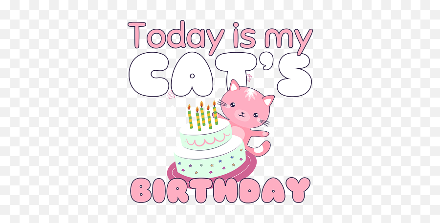Today Is My Cats Birthday Funny Kitten Carry - All Pouch Cake Decorating Supply Emoji,Quotes With Emojis About My Daughter Birthday