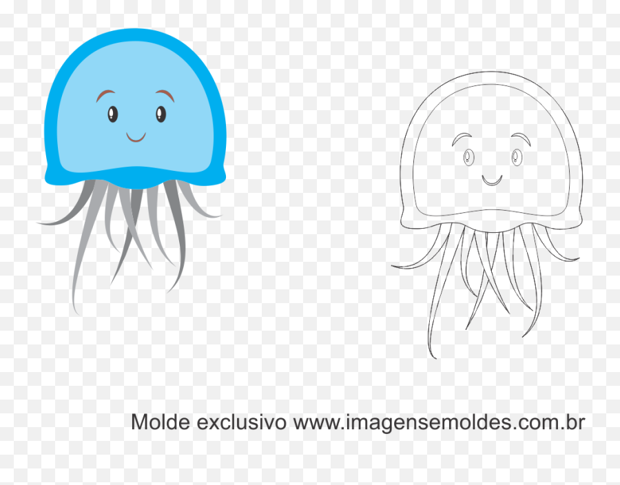 Pin Em Mar Iv - Molde De Água Viva Emoji,Apliques De Emotions Em Eva