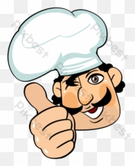 Cartoon Cute Thumb Up Chef Element - Chef Clipart Png Emoji,Chef Hat Copy And Paste Emoji