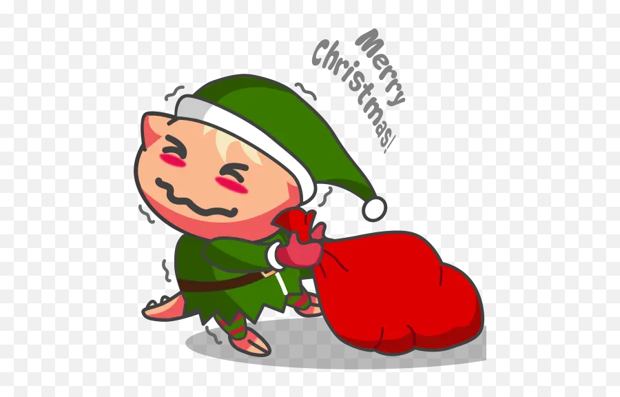 Merry Christmas - Eloise Stickers For Whatsapp Christmas Elf Emoji,How To Do Christmas Emoticons On Facebook Status