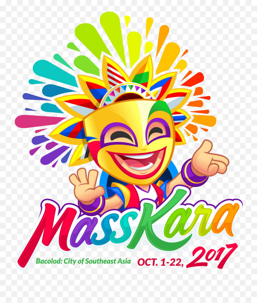 Masskara 2017 And Its Asean Theme - Logo Bacolod City Of Smiles Emoji,Kabuki Masks Emotions
