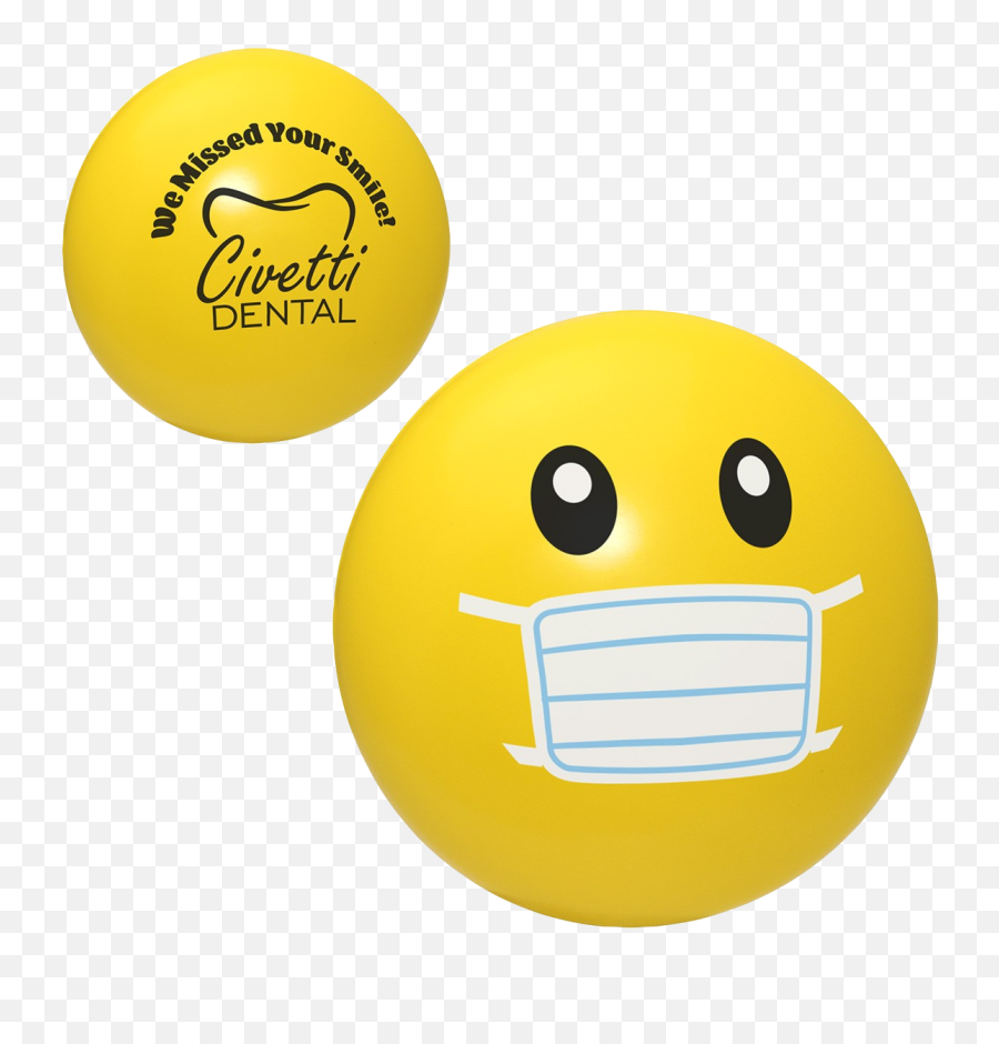 Emoji Face Mask Stress Reliever Lgs - Stress Ball Promotional,Mask Emoji
