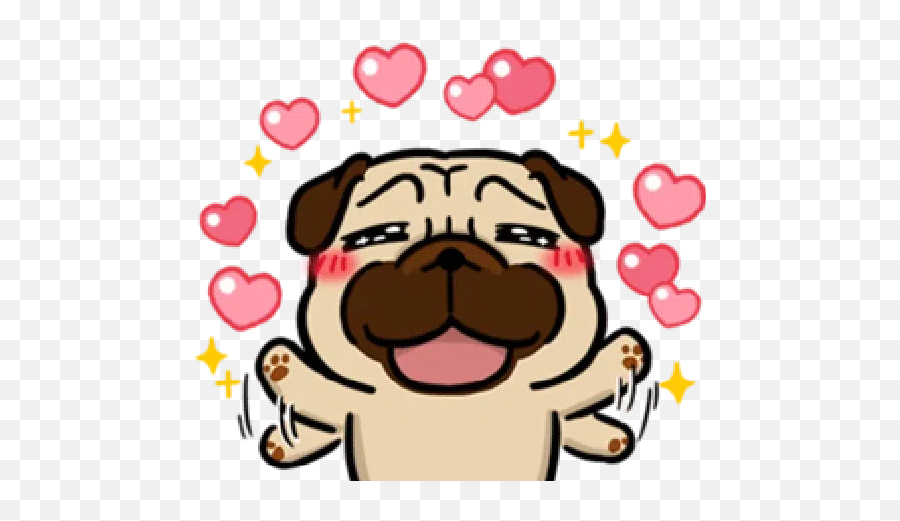 Doca Cute Dogs Whatsapp Stickers - Stickers Cloud Happy Emoji,Kawaii Throwing Emoticon