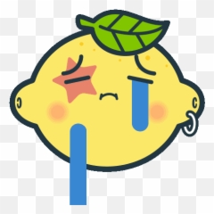 Sticker - Lemon Emoji Gif,Snoopy Crying Emoji