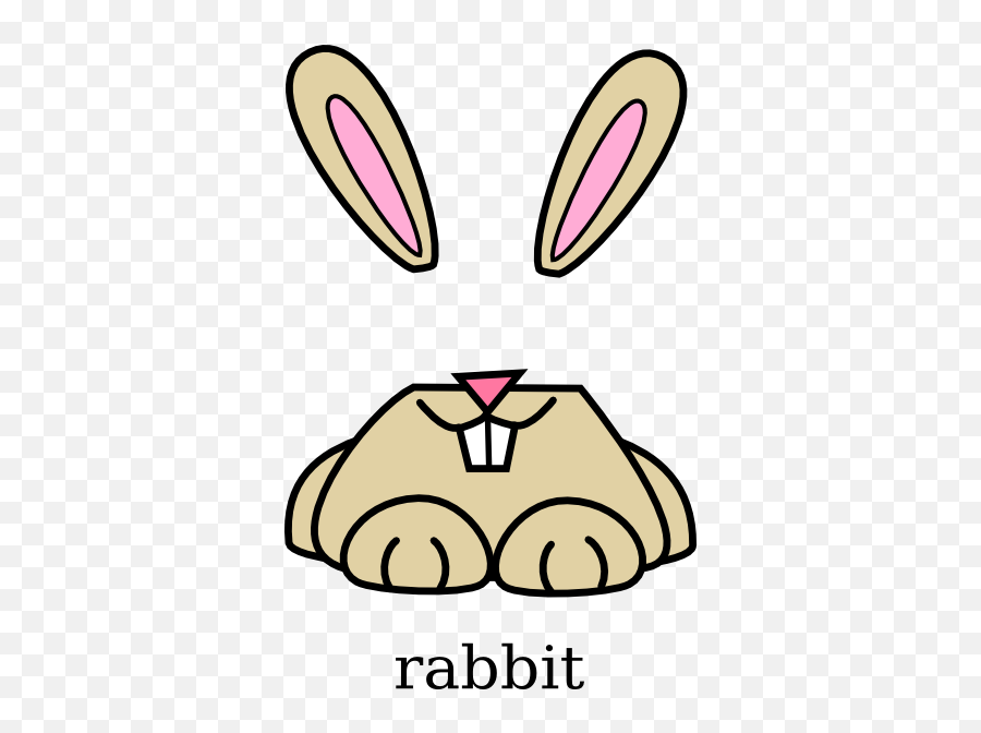 Cartoon Bunny Transparent Background - Clip Art Library Rabbit Cartoon Emoji,Microscope Rat Emoji