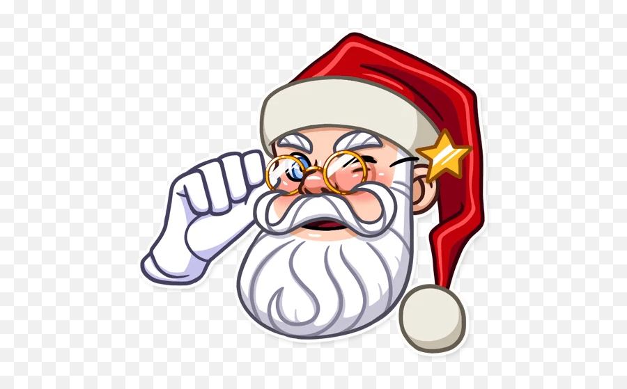 Santa Claus - Telegram Sticker English Emoji,Santa Chat Emoji