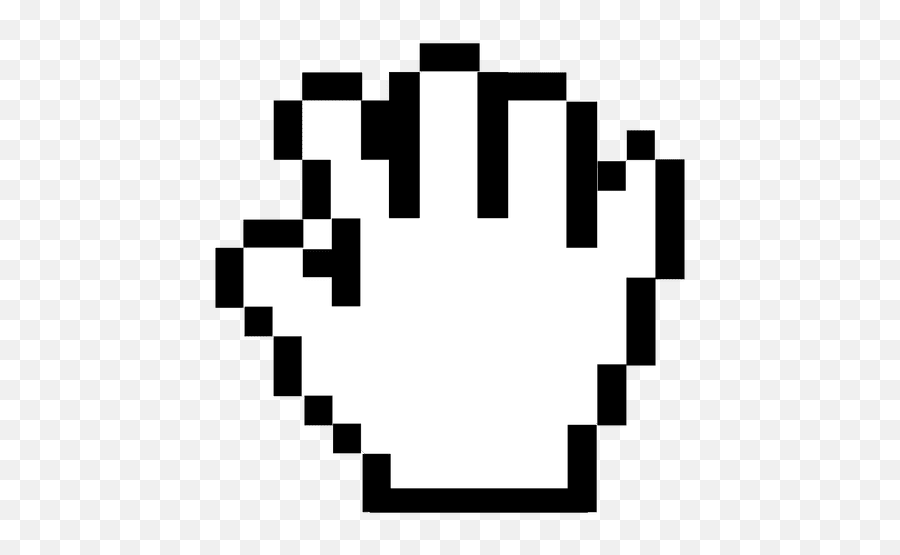 Pixilated Hand Cursor Transparent Png U0026 Svg Vector Emoji,Cursor Emoji