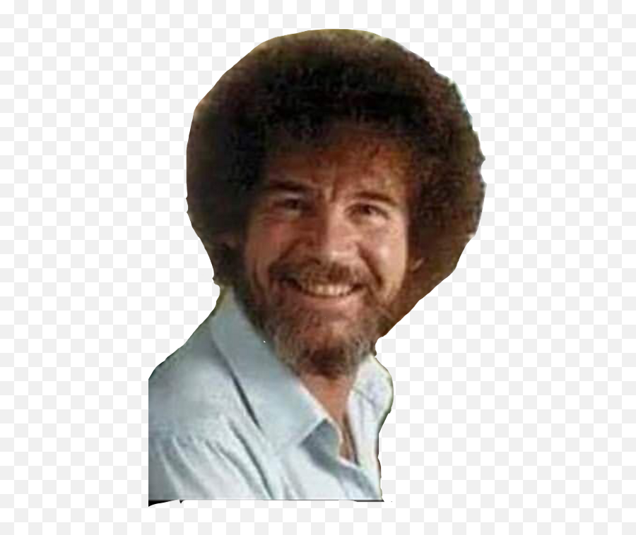 Bob Ross Png Image With No Background - Transparent Bob Ross Png Emoji,Bob Ross Emoji