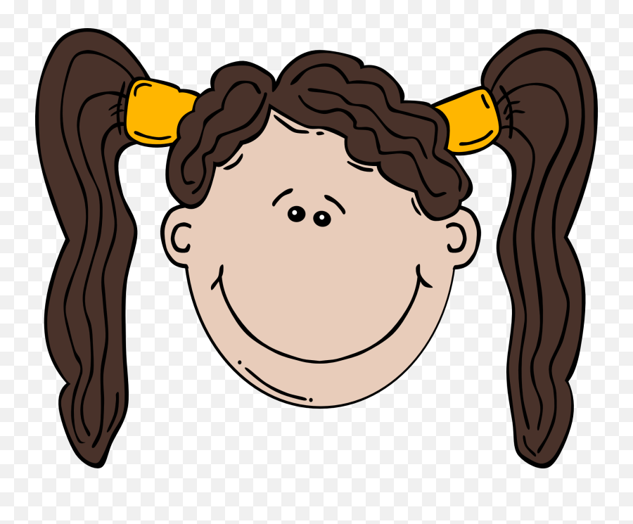 Faces Clipart Cousin Faces Cousin Transparent Free For - Pig Tail Hair Cartoon Emoji,Cousin Emoji