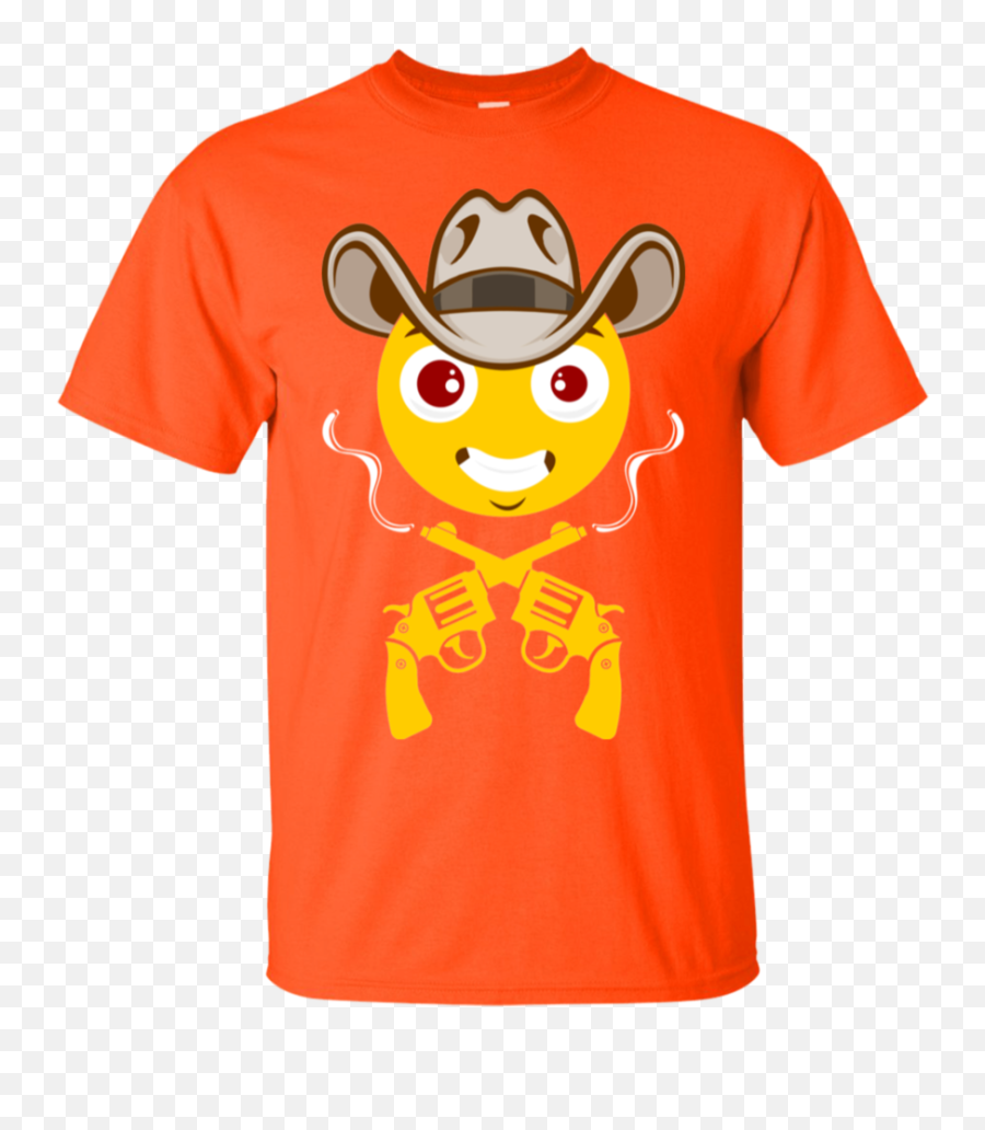 Cowboy Hat Emoji Tshirt Smiley Happy - Mandalorian T Shirt,Smiley Face Emoji Shirt