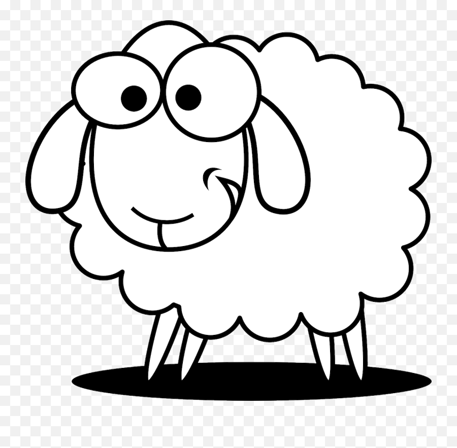 Passover Sheep Christian Holiday Animal - Farm Animals Clip Art Black And White Emoji,Passover Emoji