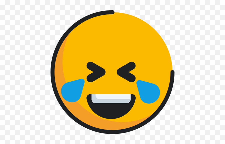 Emoticon Face Joy Tears Icon - Free Download Box Icon Circle Png Emoji,Smiley Face Emoji With Tears