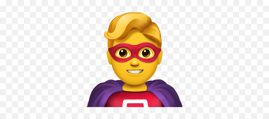 Superhero Hero Emoji Iphone Sticker By Aury Ramírez - Fictional Character,Emoji Man Meme