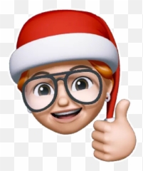 Memojis Merry Xmas Stickers For Whatsapp And Signal - Happy Emoji,Emoticon Whatsapp Pulgar Arriba