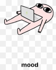 Mood Laptop Sleepy Tired Sticker - Tired Mood Emoji,Anime Aleepy Emotion