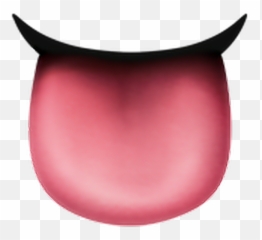 Tongue Pink Emoji Emoticon Sticker - Wet Tongue Emoji,Emoji With Tongue
