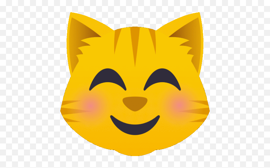 Blushing Cat Gif - Blushing Cat Joypixels Discover U0026 Share Gifs Cat Emoji,Facebook Blush Emoji