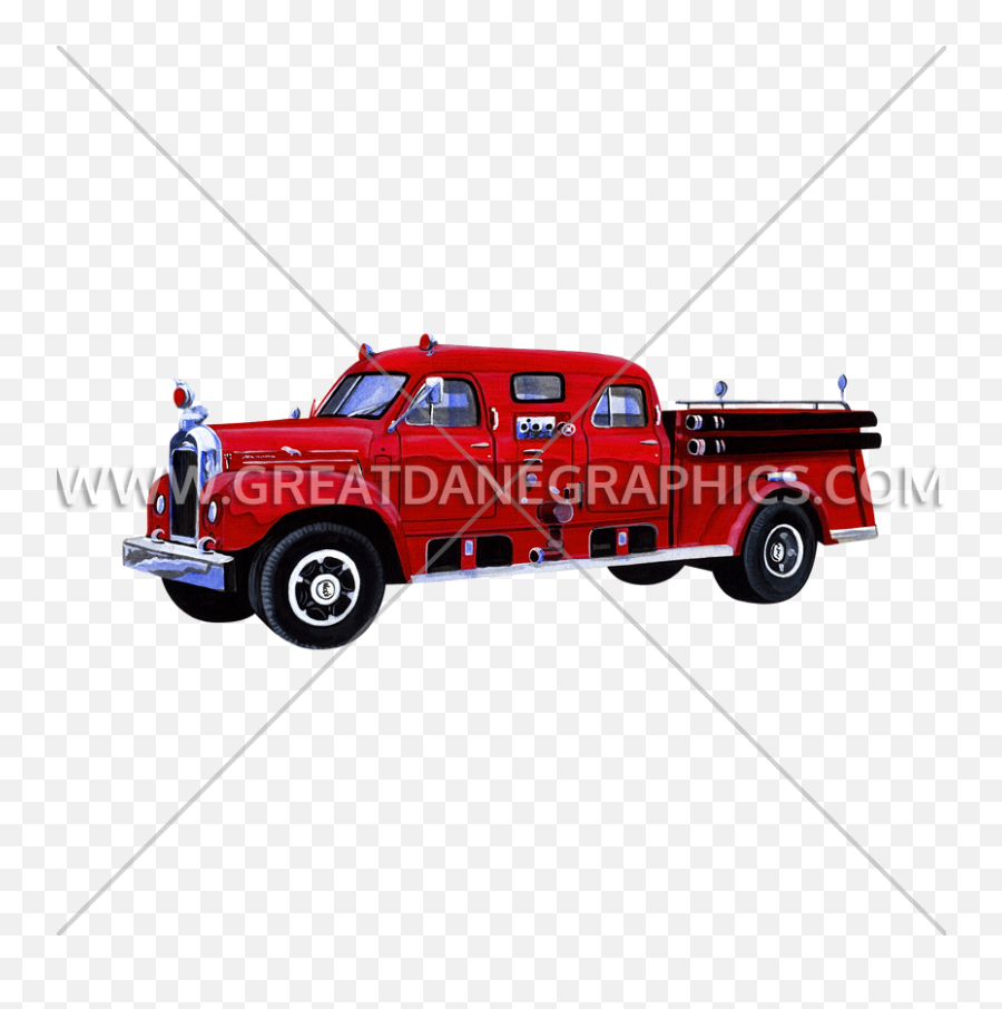 Firetruck Clipart Vintage Firetruck - Commercial Vehicle Emoji,Firetruck Emoji