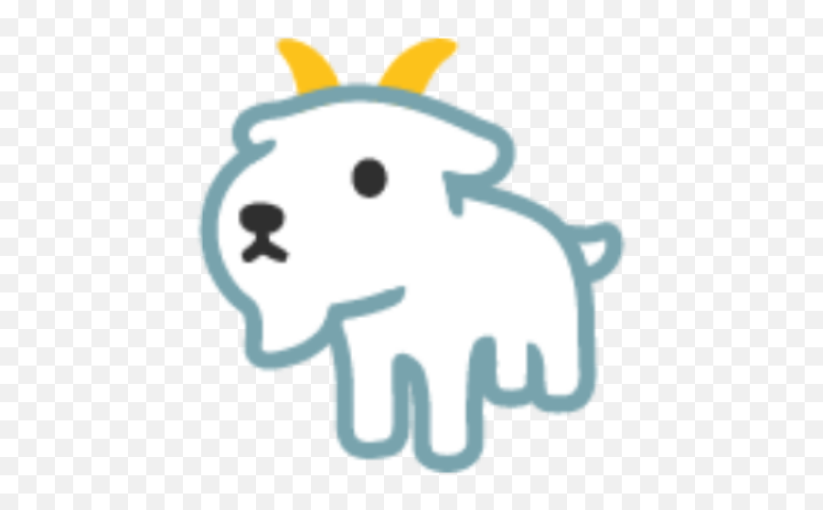 Cabra Emoji Animal Cute Goat Sticker By Fairy Wings - Animal Figure,The Goat Emoji