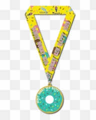 Donut Worry Run Happy - Donut Medal Emoji,Facebook Emoticons Donuts