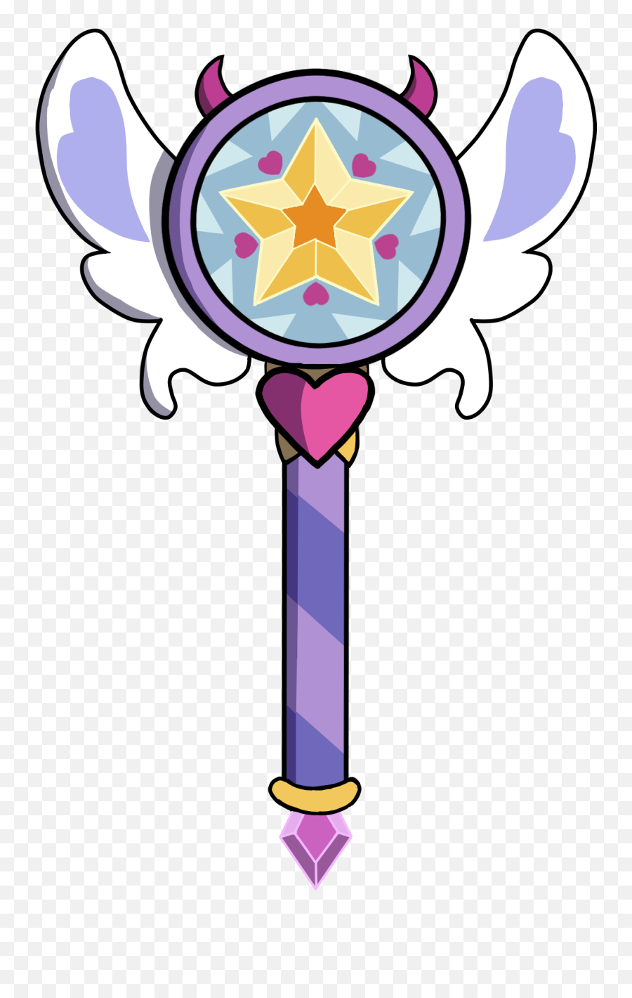 Star Vs Stars Wand The Forces Of Evil Talkingbreadcoil - Star Vs The Forces Of Evil Wand Emoji,Purple Heart Emoticon Numberpad