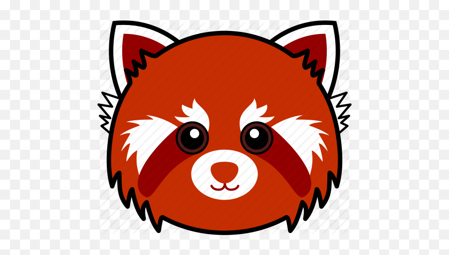 Facesmileemoticonfacial Expressionheadnoseline Art - Cute Animal Heads Png Emoji,Red Panda Emoji