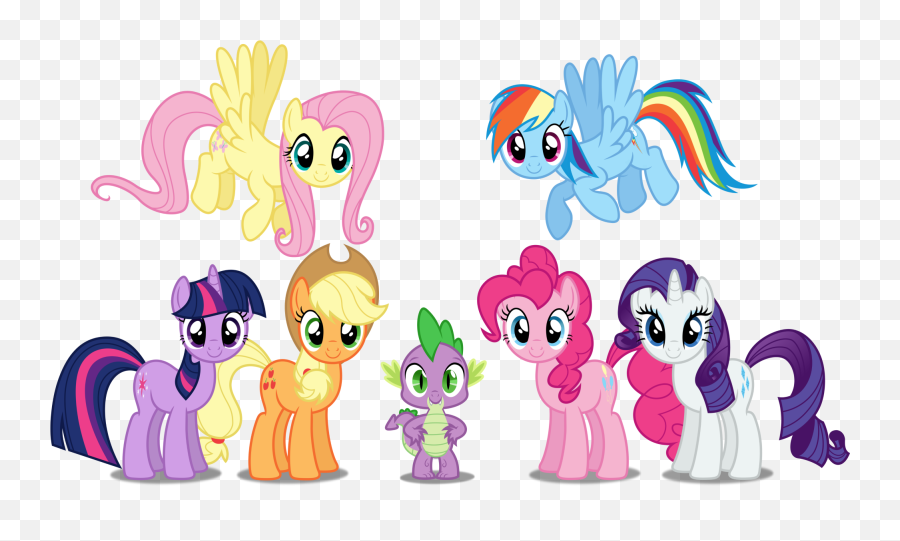 Character Design - Mlp Mane 6 Vector Emoji,Copy And Paste My Little Pony Emojis