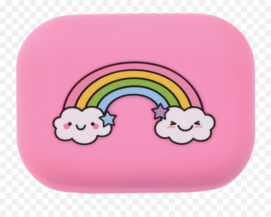 Rainbow Compact Earbuds Emoji,Emoji Earbud Case