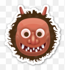 Emoticon Japanese Emoji - Ogre Emoji,Japan Emoji