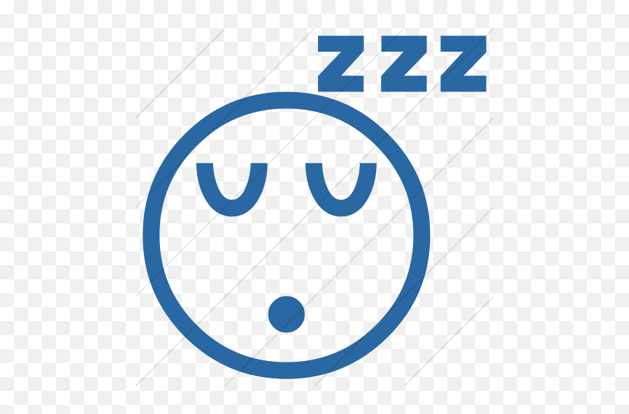 Iconsetc Simple Blue Classic Emoticons Sleeping Face Icon - Lufthansa Emoji,What Is Blue Face Emoticon