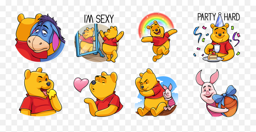 Baby Winnie The Pooh Png - Add The Stickers On Telegram Happy Emoji,Pooh Emoji
