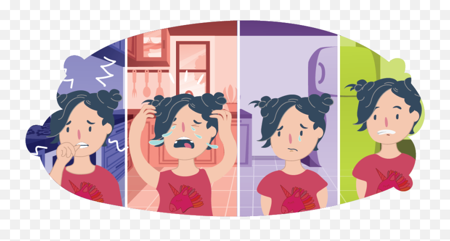 Eating Disorders Emoji,Littlw Gorl Canr Controle He Emotions