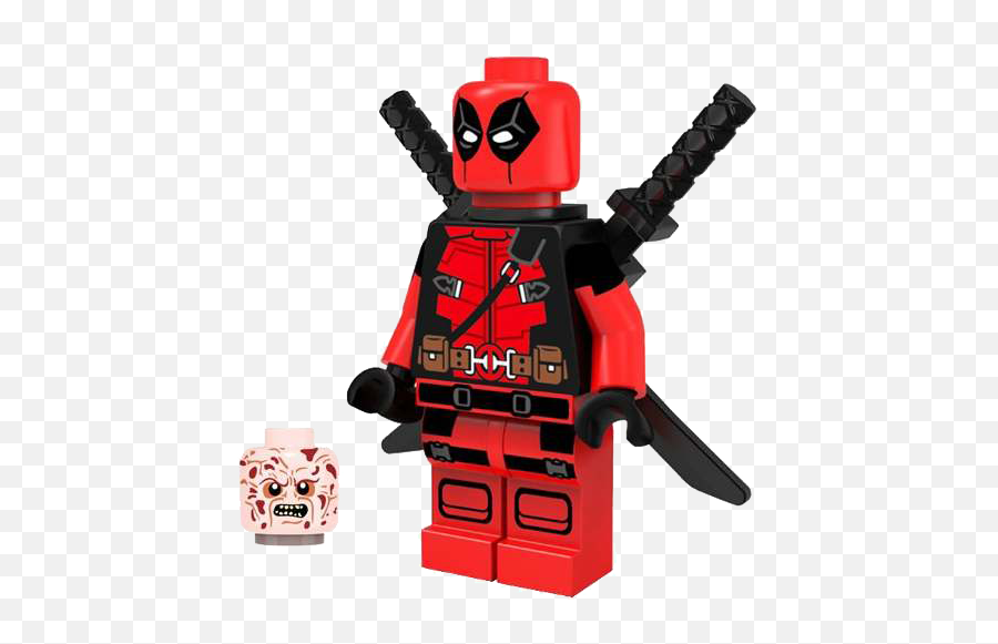 Deadpool Lego Clipart Png - Lego Moc Custom Minifigure Emoji,Deadpool Emoji