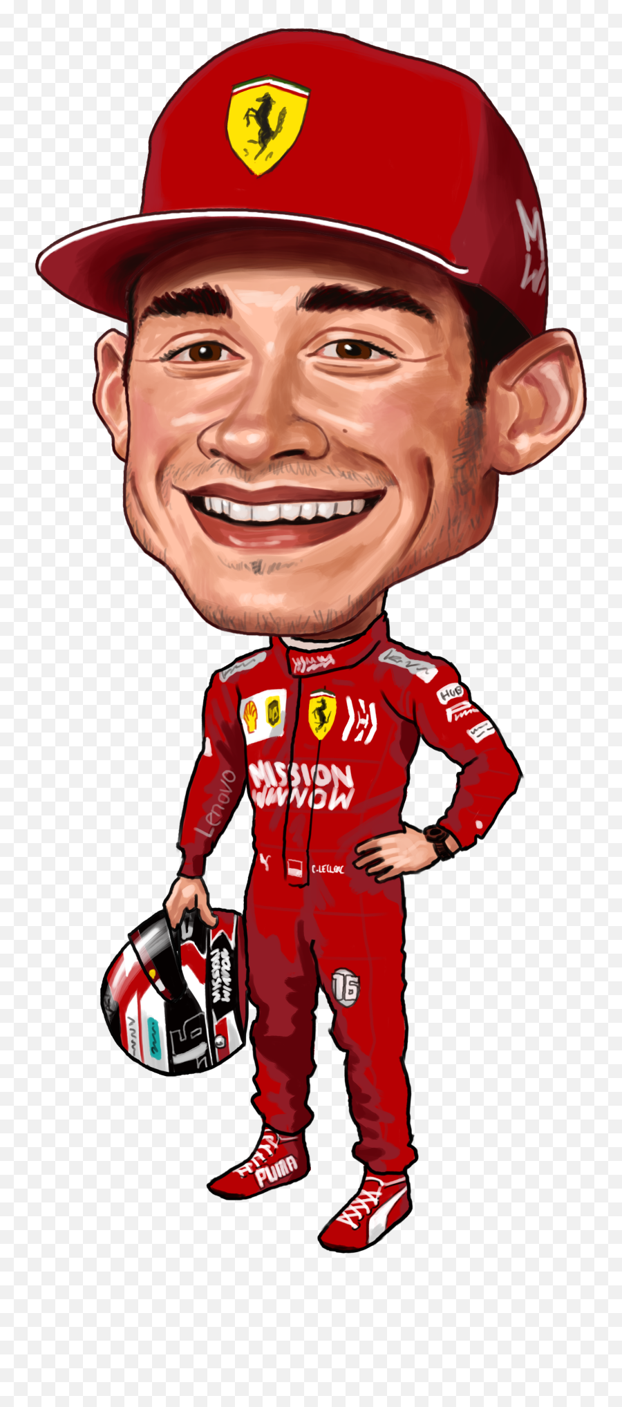 Bahrain Grand Prix - Charles Leclerc Pic Transparent Emoji,Find The Emoji Formula One