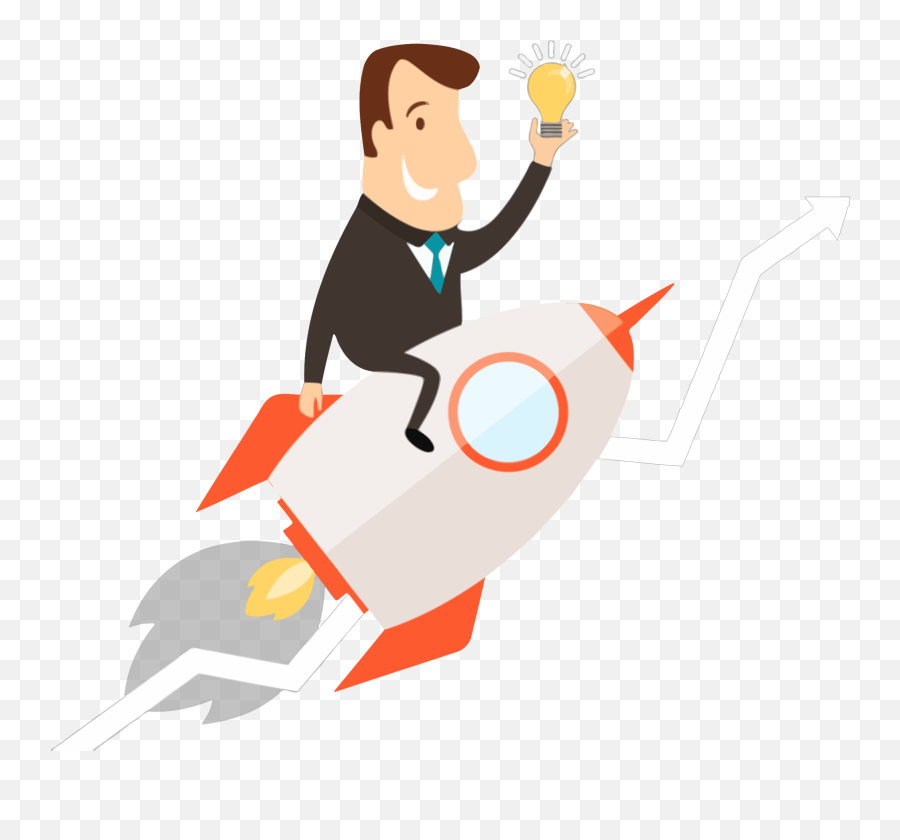 Free Man Flying A Rocket Clipart Clipart And Vector Image Emoji,Emojis Vector Rocket