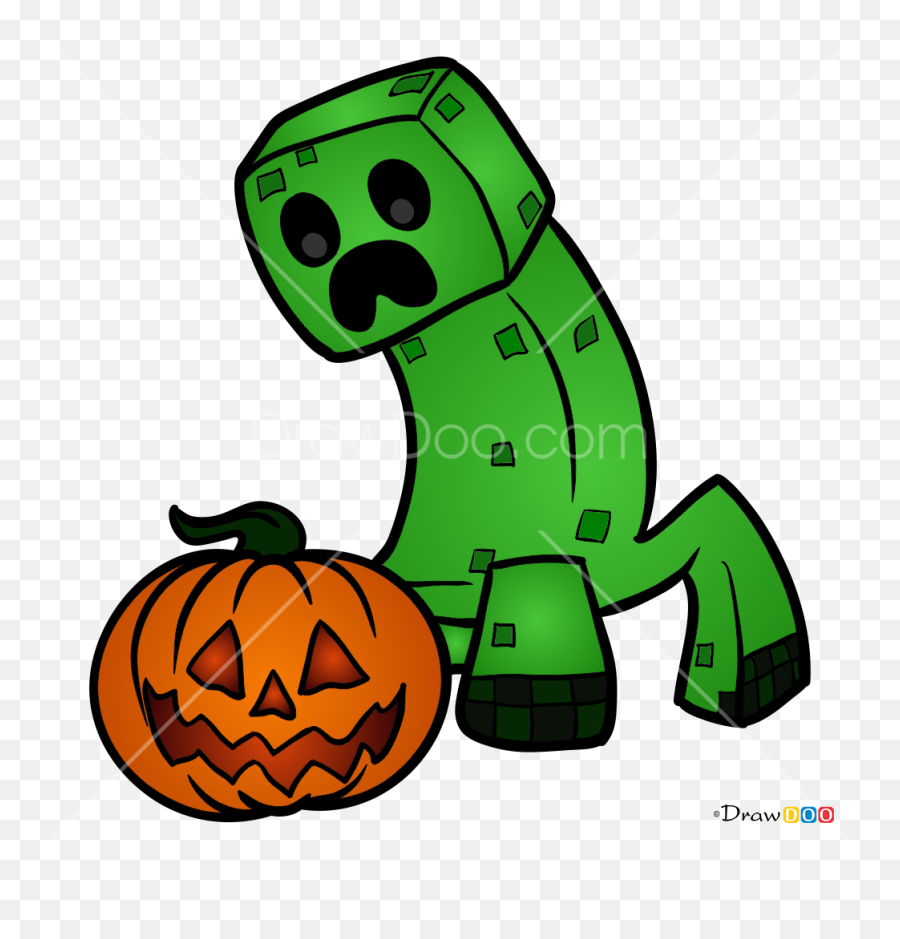 How To Draw Halloween Creeper Halloween Emoji,Creeper In Emojis