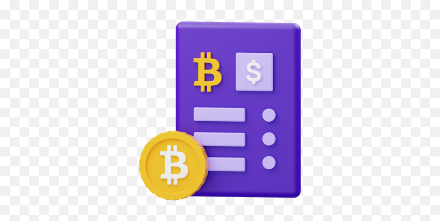 Premium Bitcoin Bill 3d Illustration Download In Png Obj Or Emoji,Discord Ledger Emoji
