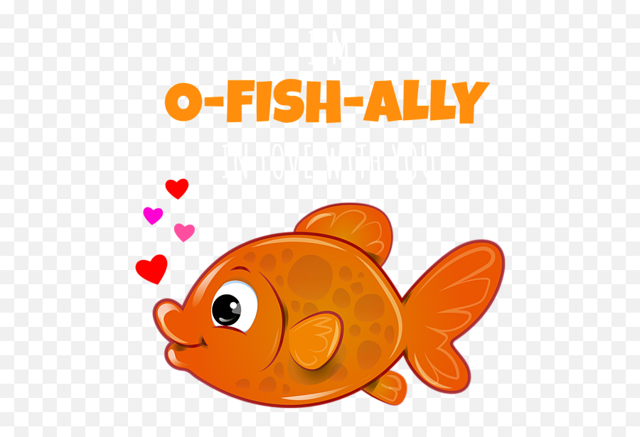 Im O Fish Ally In Love With You Cute Fish Pun Womenu0027s Tank Emoji,Emoji For Youtube Comments Fish