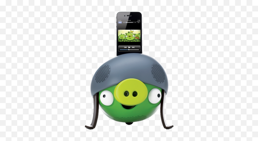 Angry Birds Speakers And Helmet Pig Ipod Dock - Gear4 Angry Birds Speaker Emoji,Angry Bird Emoticon
