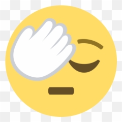 Persona Con La Mano En La Frente Emoji Imagen Grande De - Happy,Emoji De Mano