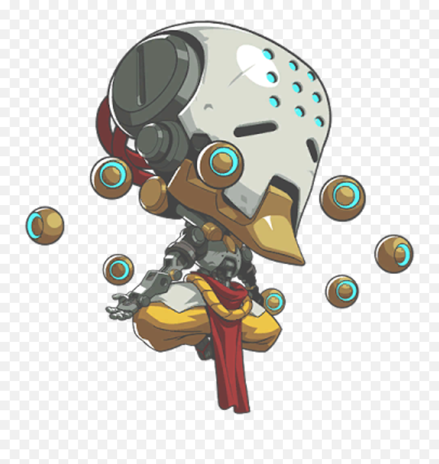 Overwatch Zenyatta Chibi Sticker - Overwatch Zenyatta Cute Spray Emoji,Zenyatta Emoji