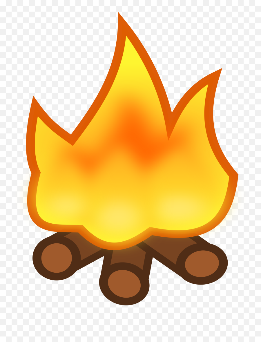 Icon - Campfire Emoji,Flame Emoji Transparent