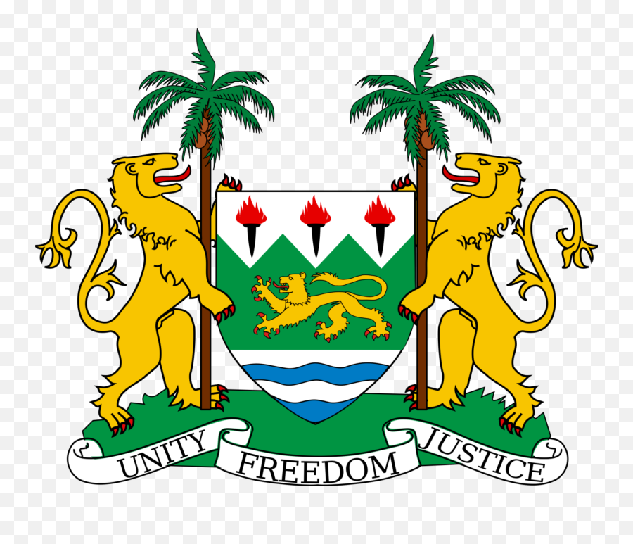 Sierra Leone Coat Of Arms Africa Flag - Sierra Leone Logo Png Emoji,Country Corner Decoration And Emotions