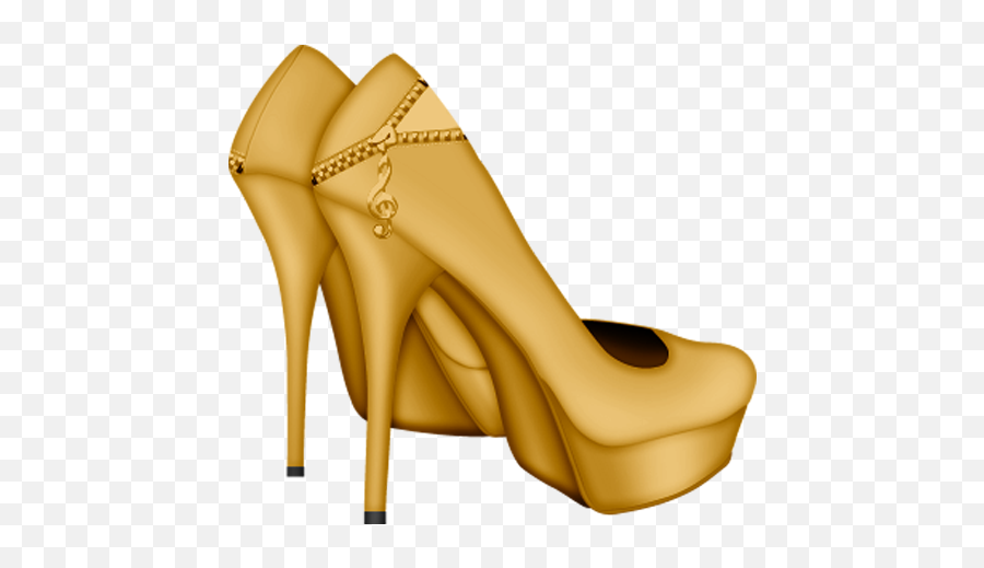Heels Clipart Pair Heel Heels Pair Heel Transparent Free - Gold High Heel Shoes Png Emoji,Emoji Art Free High Heels Clipart