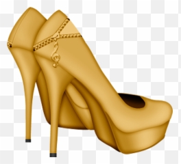 Heels Clipart Pair Heel Heels Pair Heel Transparent Free - Gold High Heel Shoes Png Emoji,Emoji Art Free High Heels Clipart