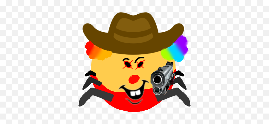 Clown Cleetus Emoji Flamingofanclub - Western,Revolver Emoji