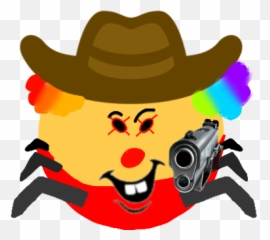 Clown Cleetus Emoji Flamingofanclub - Western,Revolver Emoji
