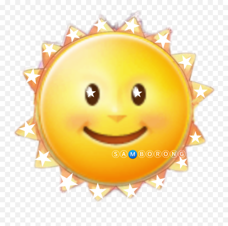 Sun Stars Sticker By Samborong - Wide Grin Emoji,Day Sun Emoticon