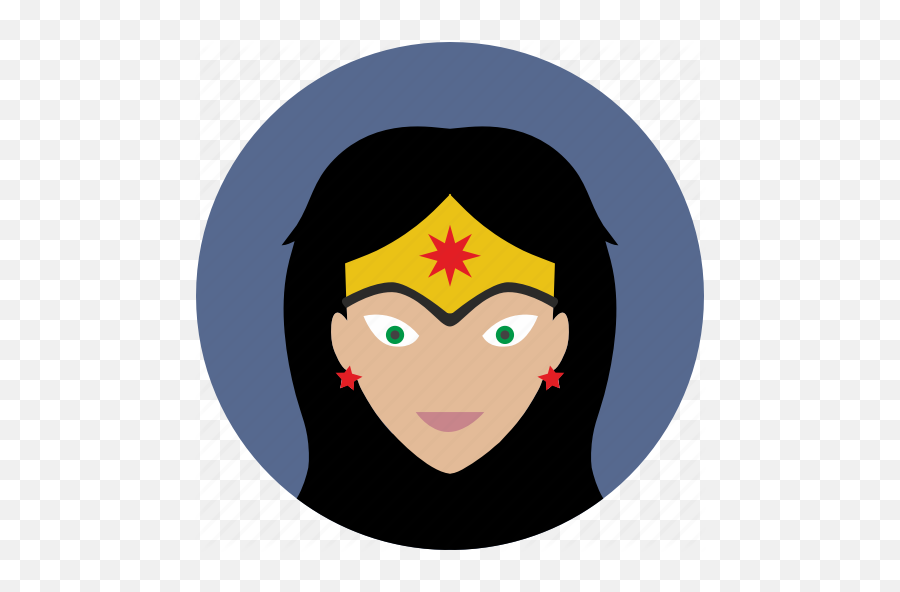Avatar Comics Face Head Hero Woman Icon - Download On Iconfinder Wonder Woman Avatar Icon Emoji,Android Human Emotion Comic