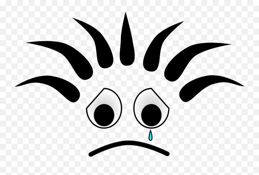 Sad Emoji Clipart - Clip Art Library Sad Cartoon Face,Distraught Emoji